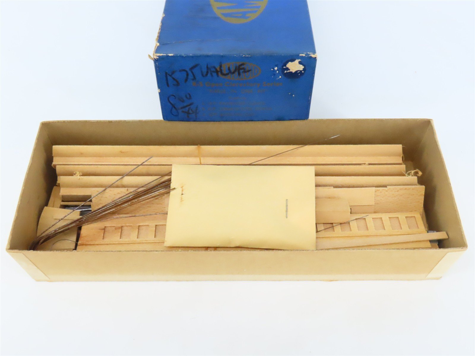 HO Ambroid Craftsman Kit #K-S Undecorated Open Clerestory Passenger 3-Car Set
