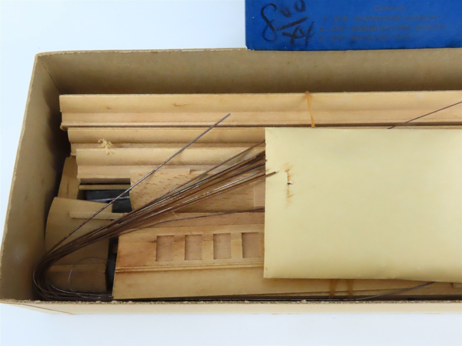 HO Ambroid Craftsman Kit #K-S Undecorated Open Clerestory Passenger 3-Car Set