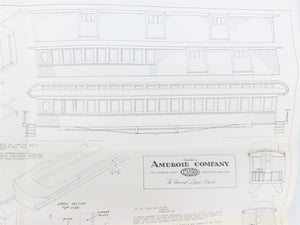 HO Ambroid Craftsman Kit #K-S Undecorated Open Clerestory Passenger 3-Car Set