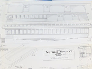 HO Ambroid Craftsman Kit #K-S Undecorated Open Clerestory Passenger 3-Car Set