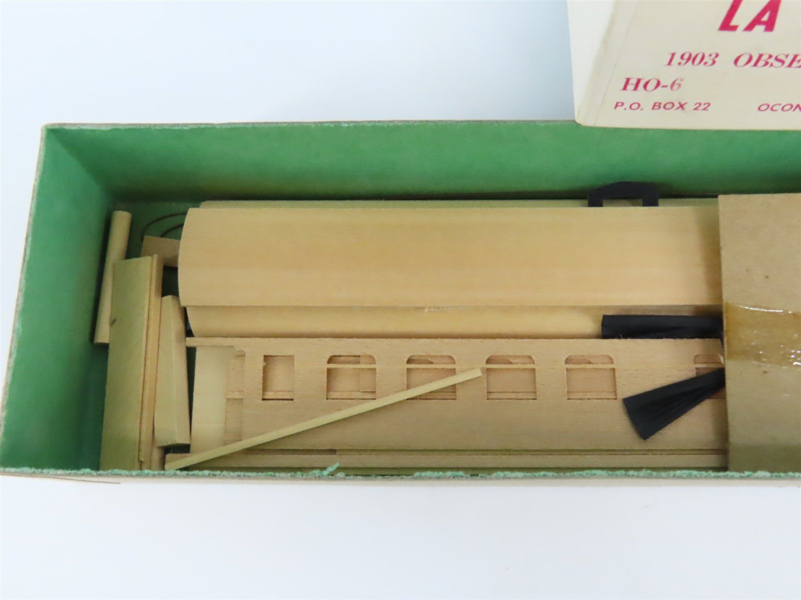 HO Scale LaBelle Craftsman Kit #HO-6 Undecorated 1903 Observation Passenger Car