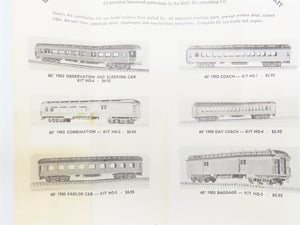 HO Scale LaBelle Craftsman Kit #HO-6 Undecorated 1903 Observation Passenger Car