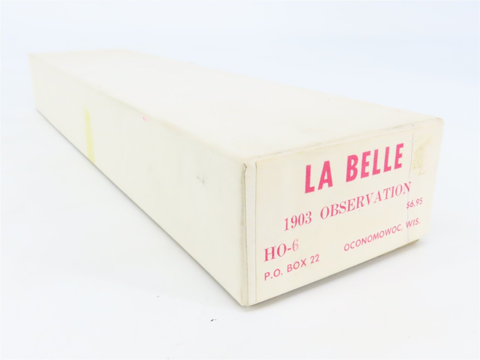 HO Scale LaBelle Craftsman Kit #HO-6 Undecorated 1903 Observation Passenger Car
