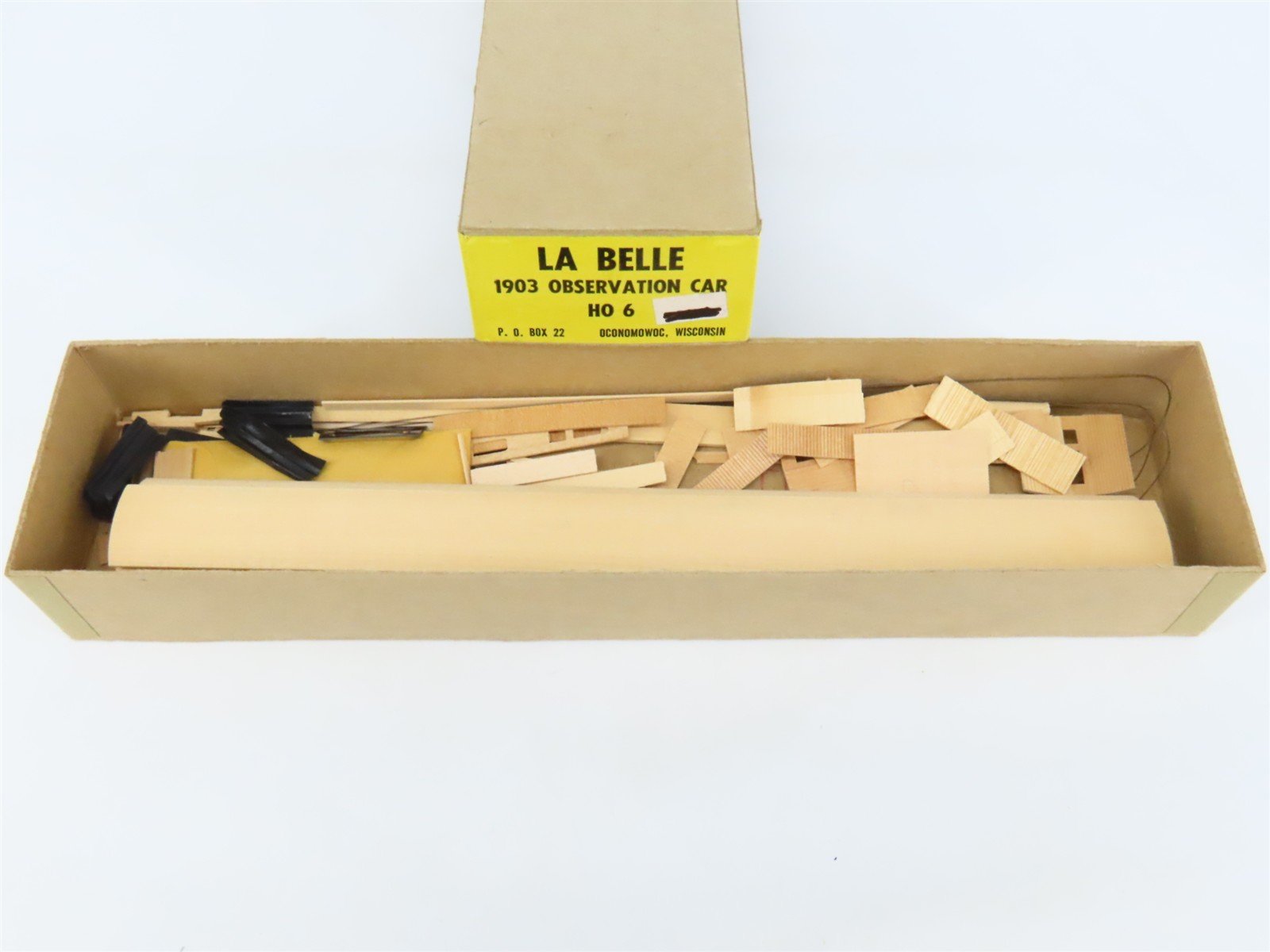 HO Scale LaBelle Craftsman Kit #HO-6 Undecorated 1903 Observation Passenger Car