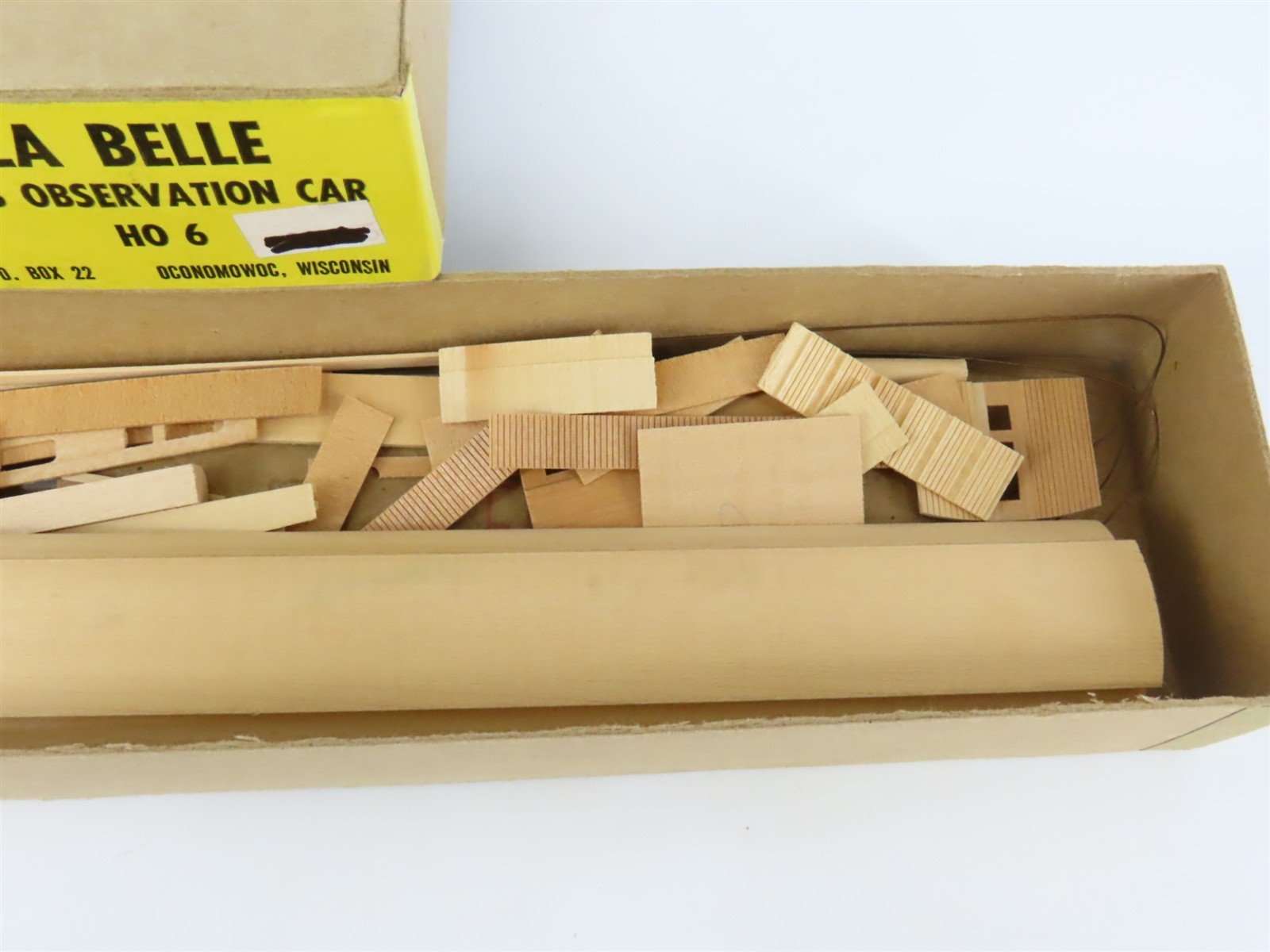 HO Scale LaBelle Craftsman Kit #HO-6 Undecorated 1903 Observation Passenger Car