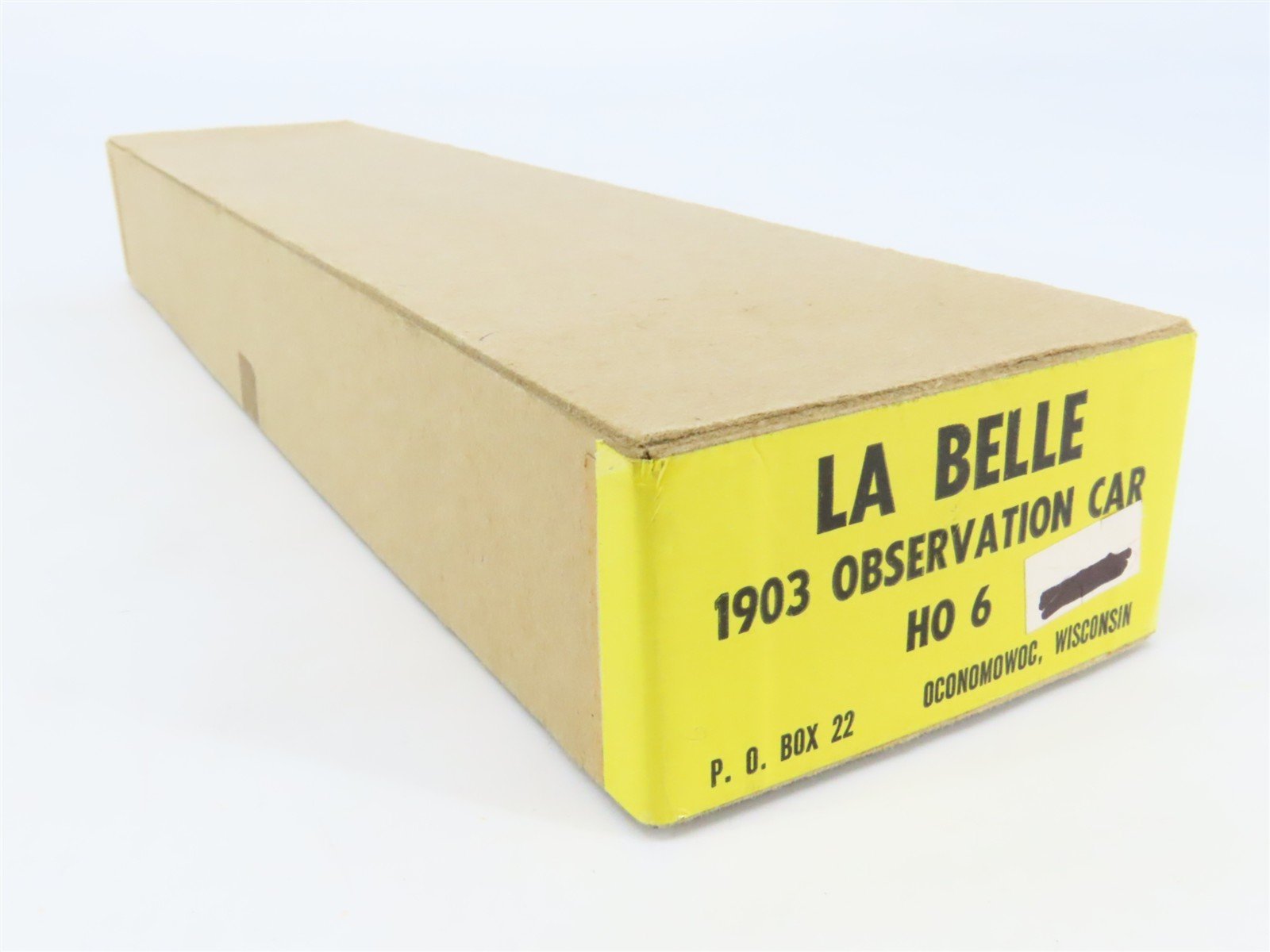 HO Scale LaBelle Craftsman Kit #HO-6 Undecorated 1903 Observation Passenger Car