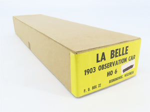 HO Scale LaBelle Craftsman Kit #HO-6 Undecorated 1903 Observation Passenger Car