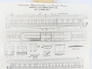 HO LaBelle Craftsman Kit #HO-6 Undecorated 1903 Observation Passenger w/ Trucks