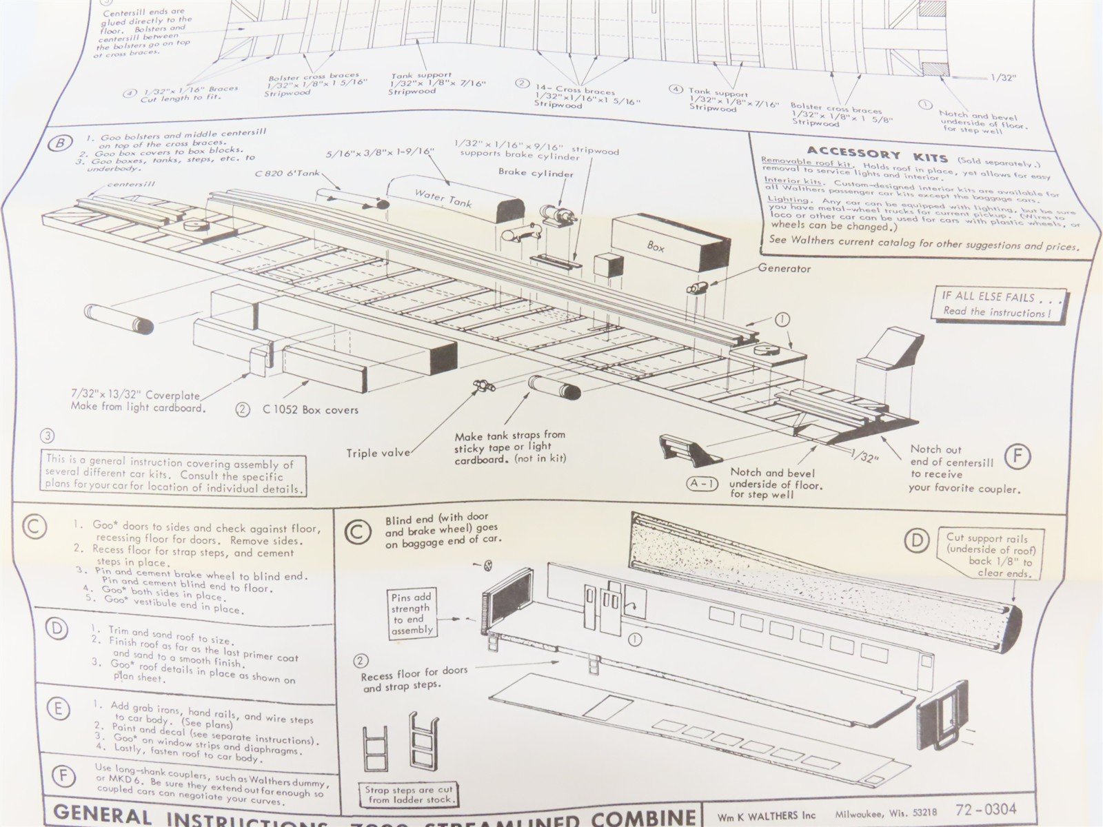 HO Scale Walthers Kit #933-7902 Undecorated Circus Advertising Passenger Car