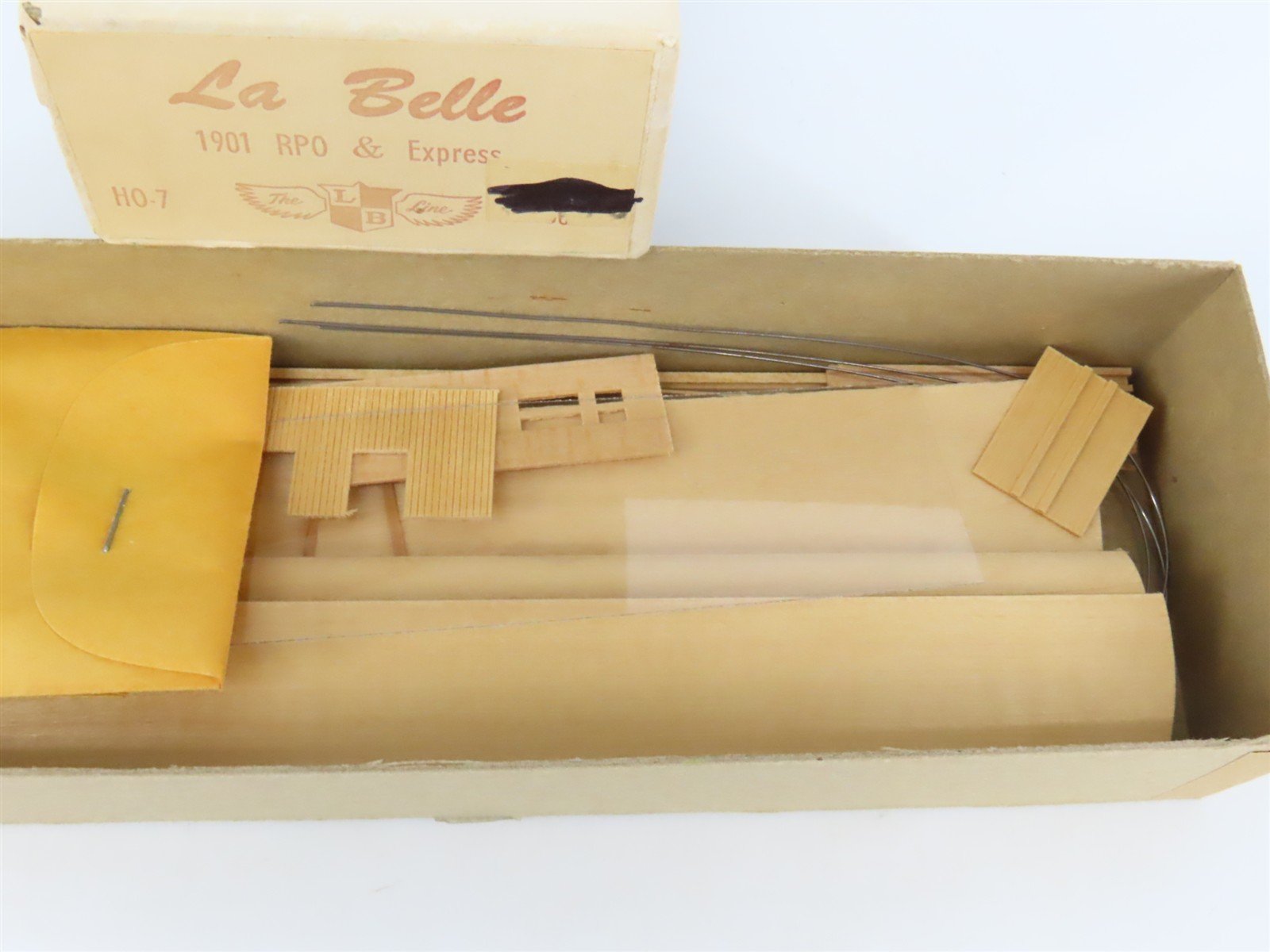 HO Scale LaBelle Craftsman Kit #HO-7 Undecorated 1901 RPO/Express Passenger Car
