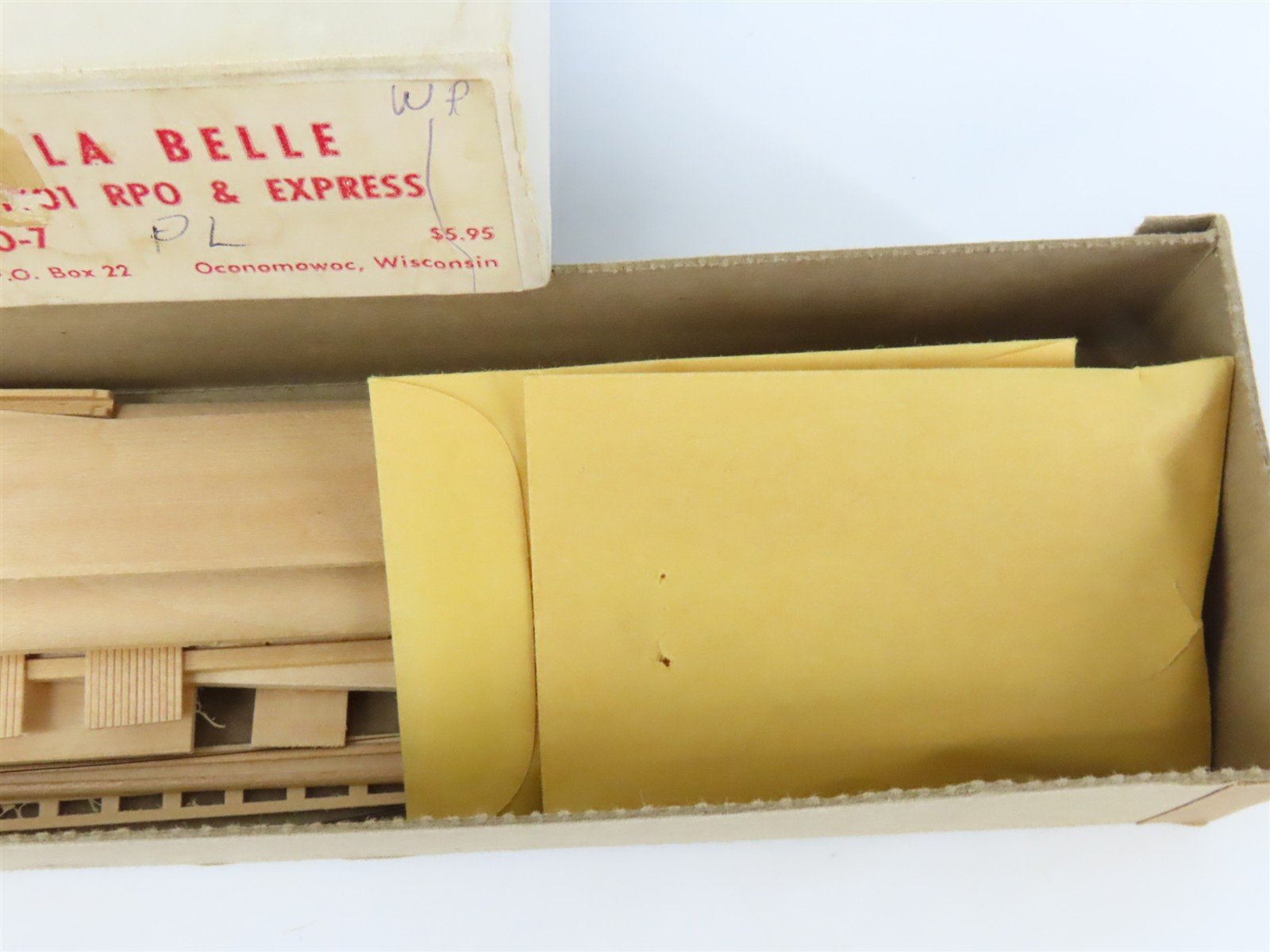 HO Scale LaBelle Craftsman Kit #HO-7 Undecorated 1901 RPO/Express Passenger Car