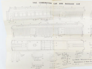 HO Scale LaBelle Craftsman Kit Undecorated 1905 Baggage Passenger Car