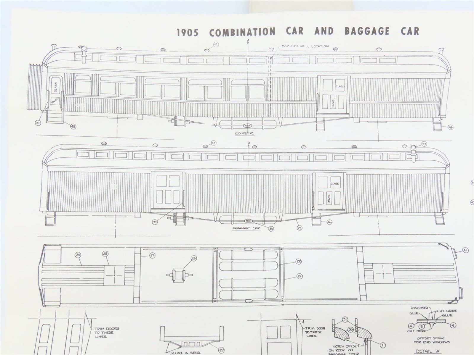 HO Scale LaBelle Craftsman Kit #HO-2 Undecorated 1905 Combine Passenger Car
