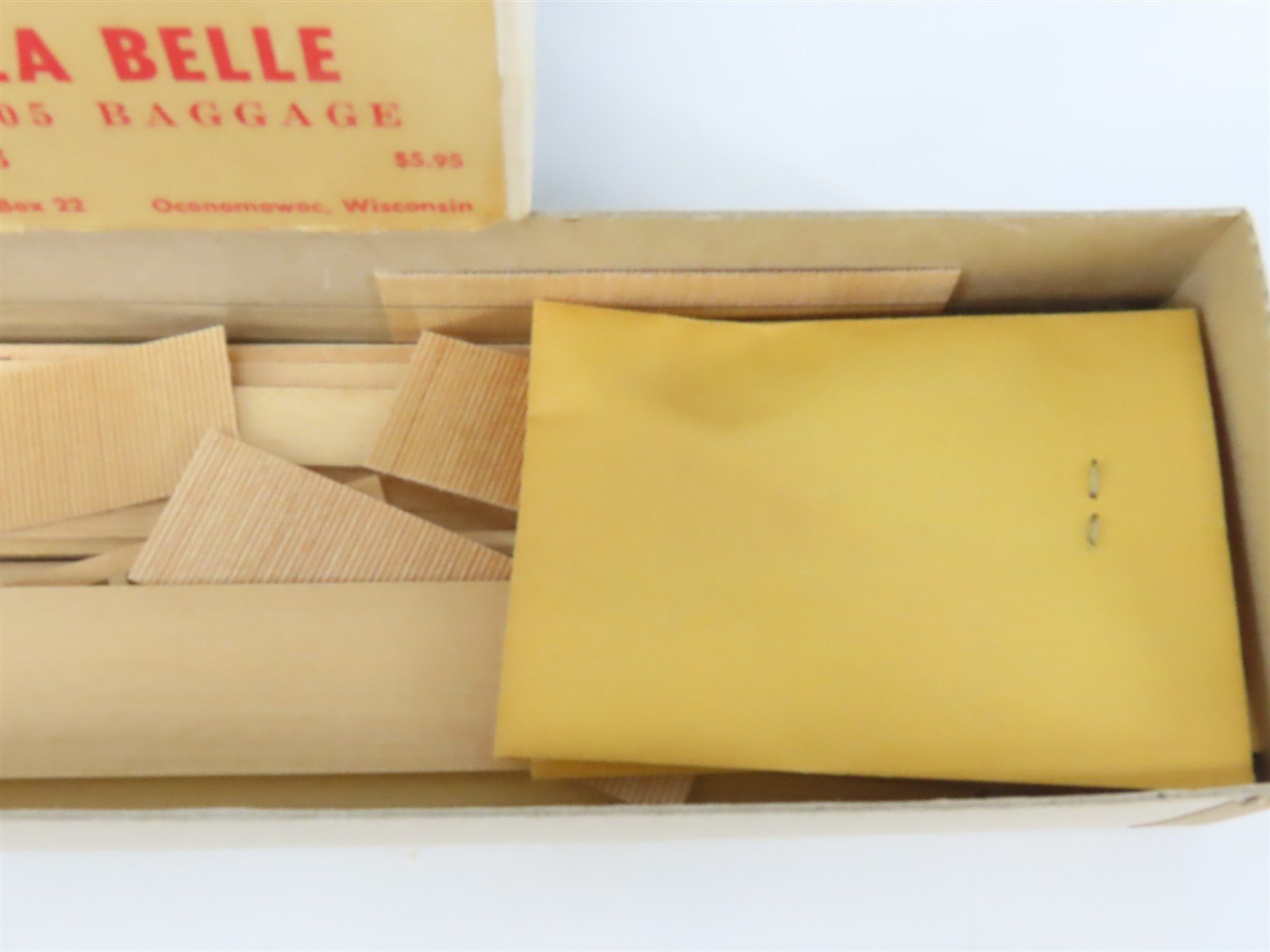 HO Scale LaBelle Craftsman Kit #HO-3 Undecorated 1905 Baggage Passenger Car