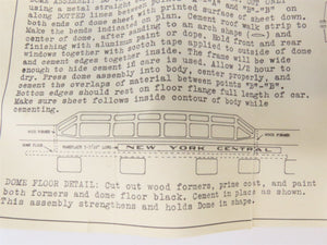 HO Scale Kasiner Hobbies Kit #22 Undecorated NYC Astradome Passenger + Trucks