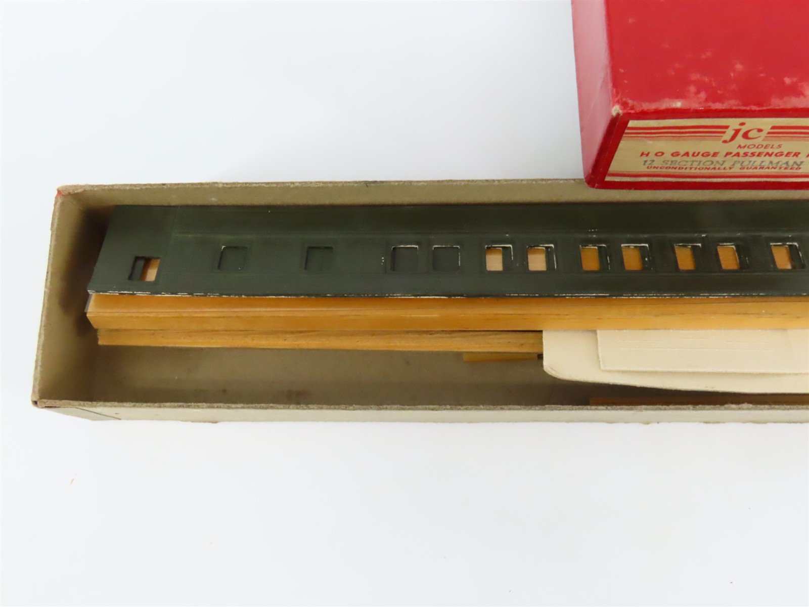 HO Scale JC Models Kit Unlettered 12-Section Pullman Passenger Car - Custom
