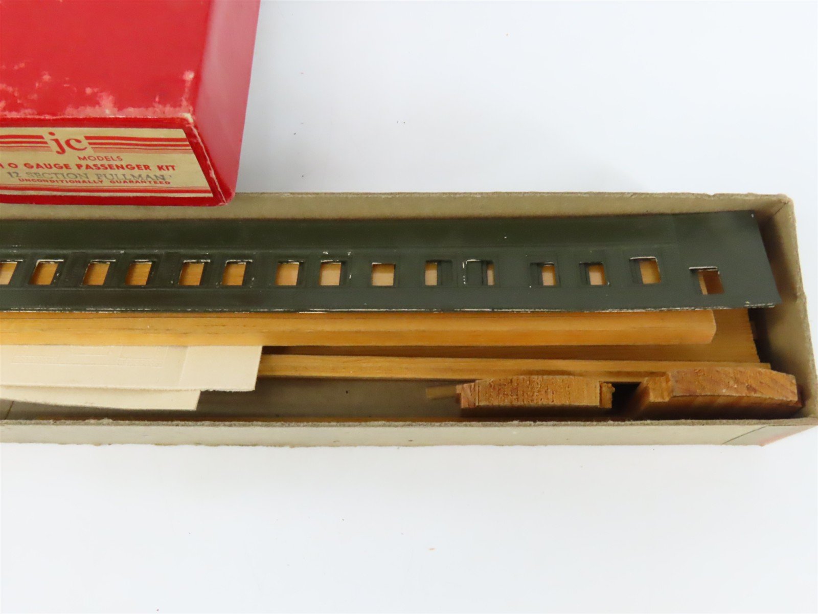 HO Scale JC Models Kit Unlettered 12-Section Pullman Passenger Car - Custom