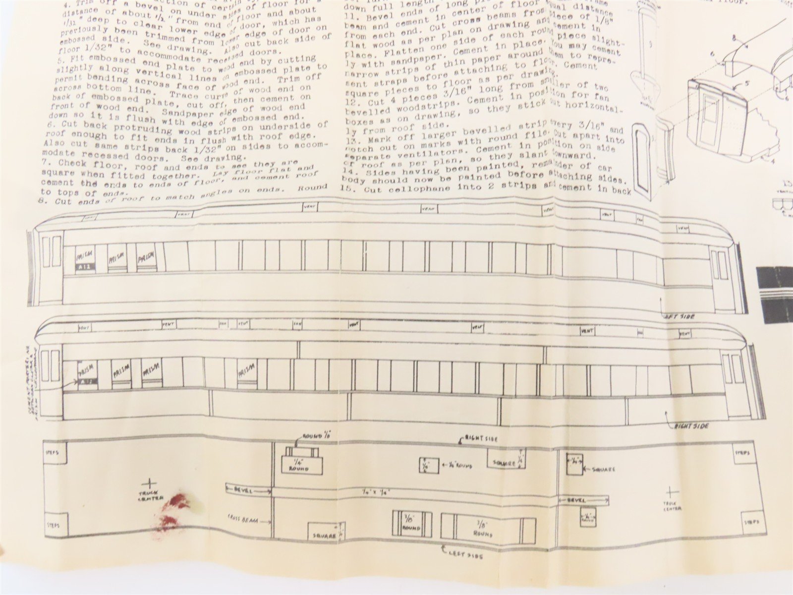 HO Scale JC Models Kit Unlettered 12-Section Pullman Passenger Car - Custom