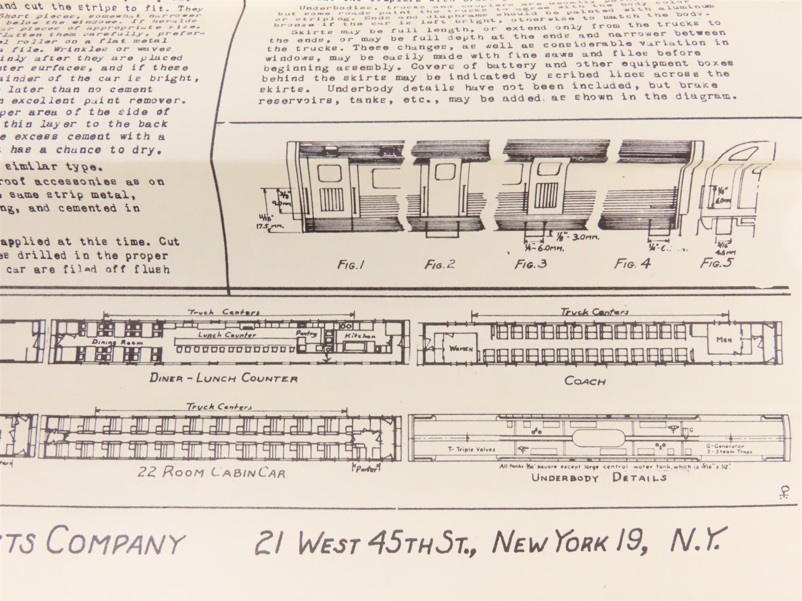 HO Scale Rail Chief Kit Undecorated Smooth-Side 20-Room Duplex Sleeper Passenger