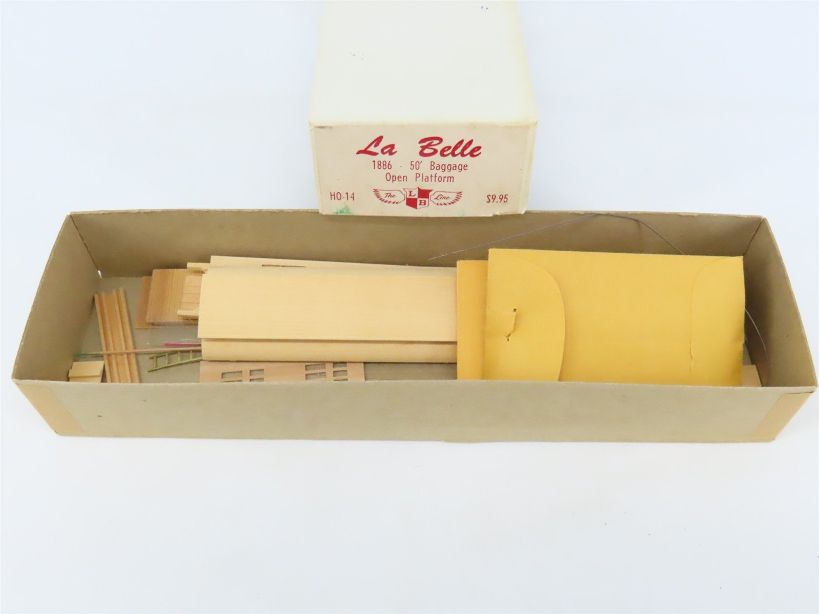 HO LaBelle Craftsman Kit #HO-14 Undecorated 50' Open Platform Baggage Passenger