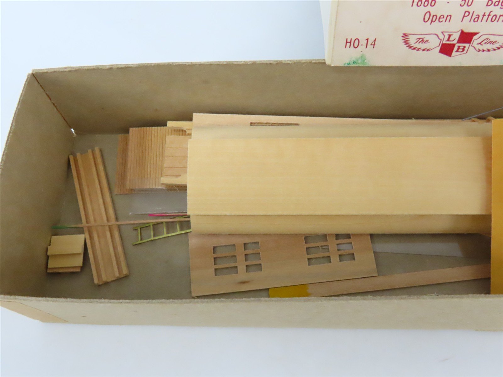 HO LaBelle Craftsman Kit #HO-14 Undecorated 50' Open Platform Baggage Passenger