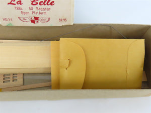 HO LaBelle Craftsman Kit #HO-14 Undecorated 50' Open Platform Baggage Passenger