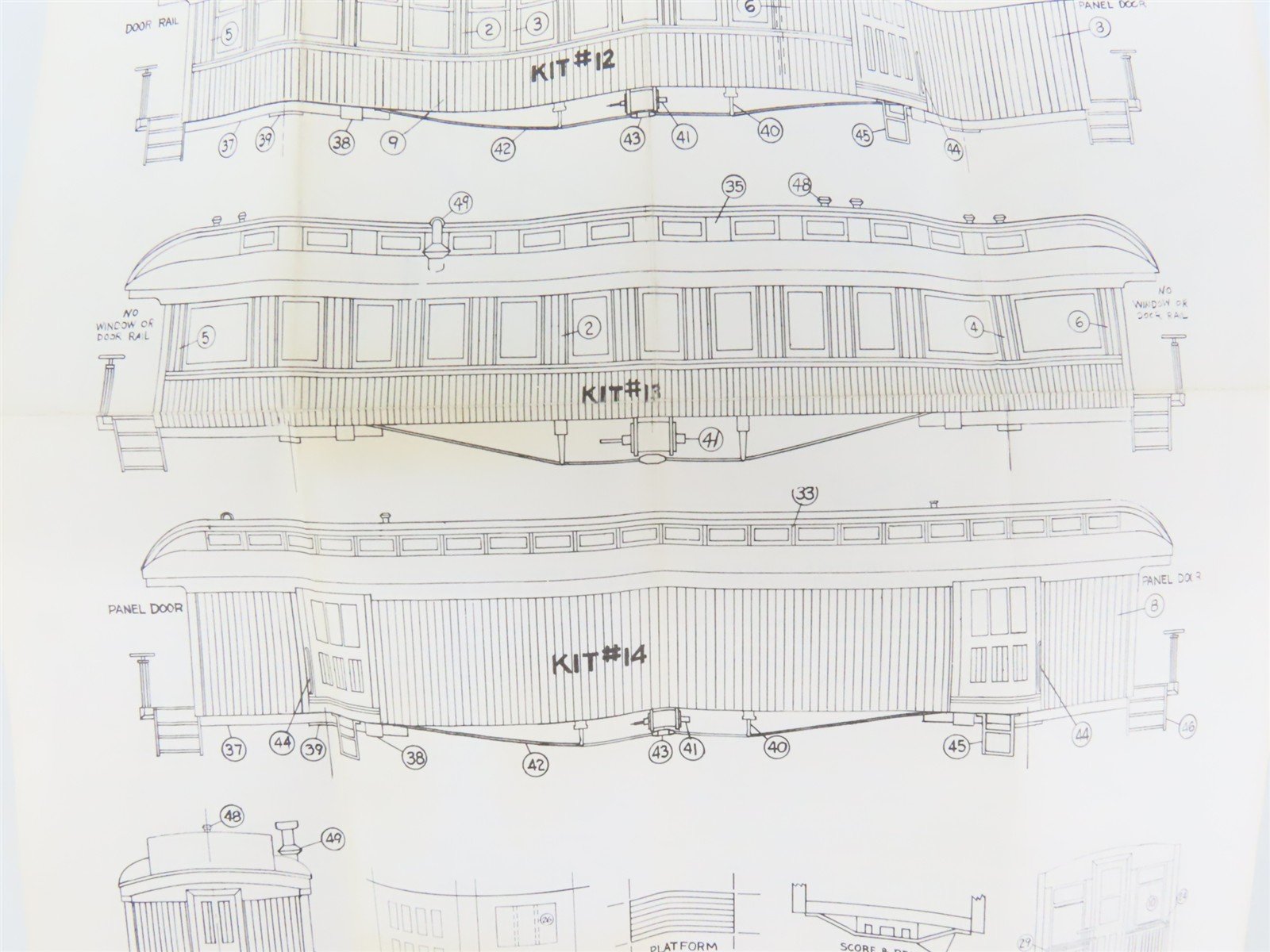 HO LaBelle Craftsman Kit #HO-14 Undecorated 50' Open Platform Baggage Passenger