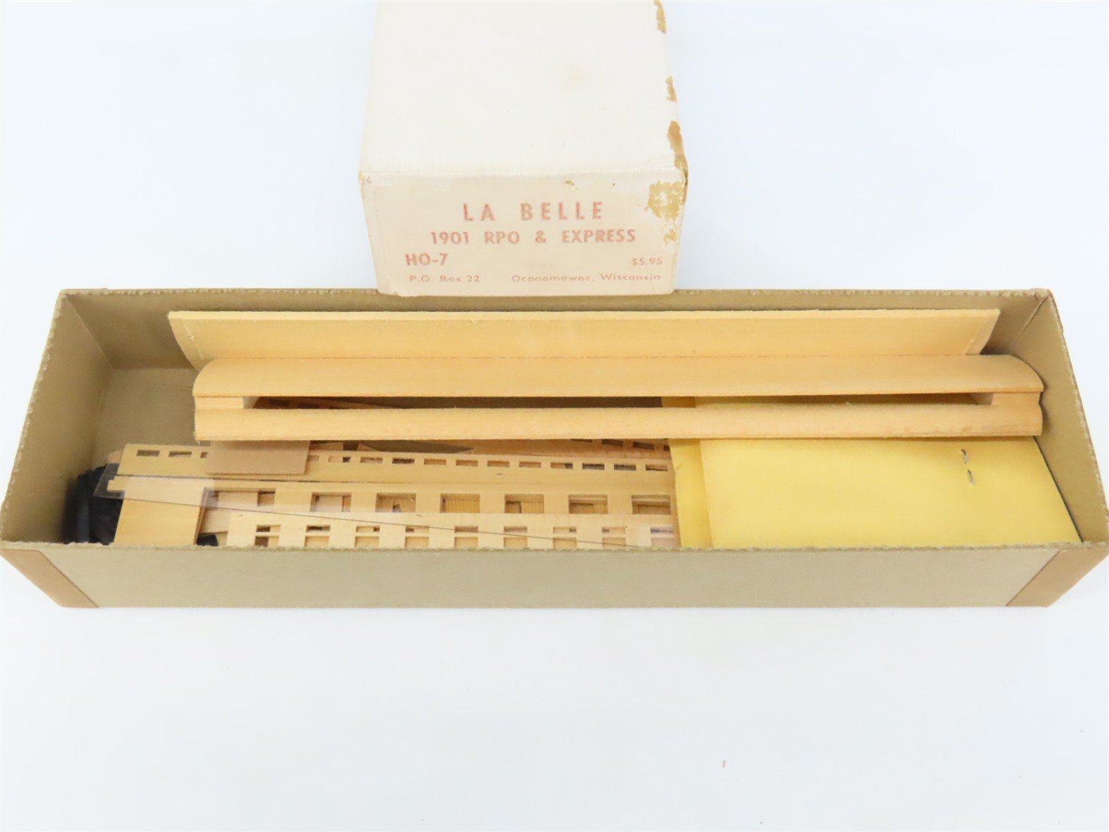 HO Scale LaBelle Craftsman Kit #HO-7 Undecorated 1901 RPO/Express Passenger Car
