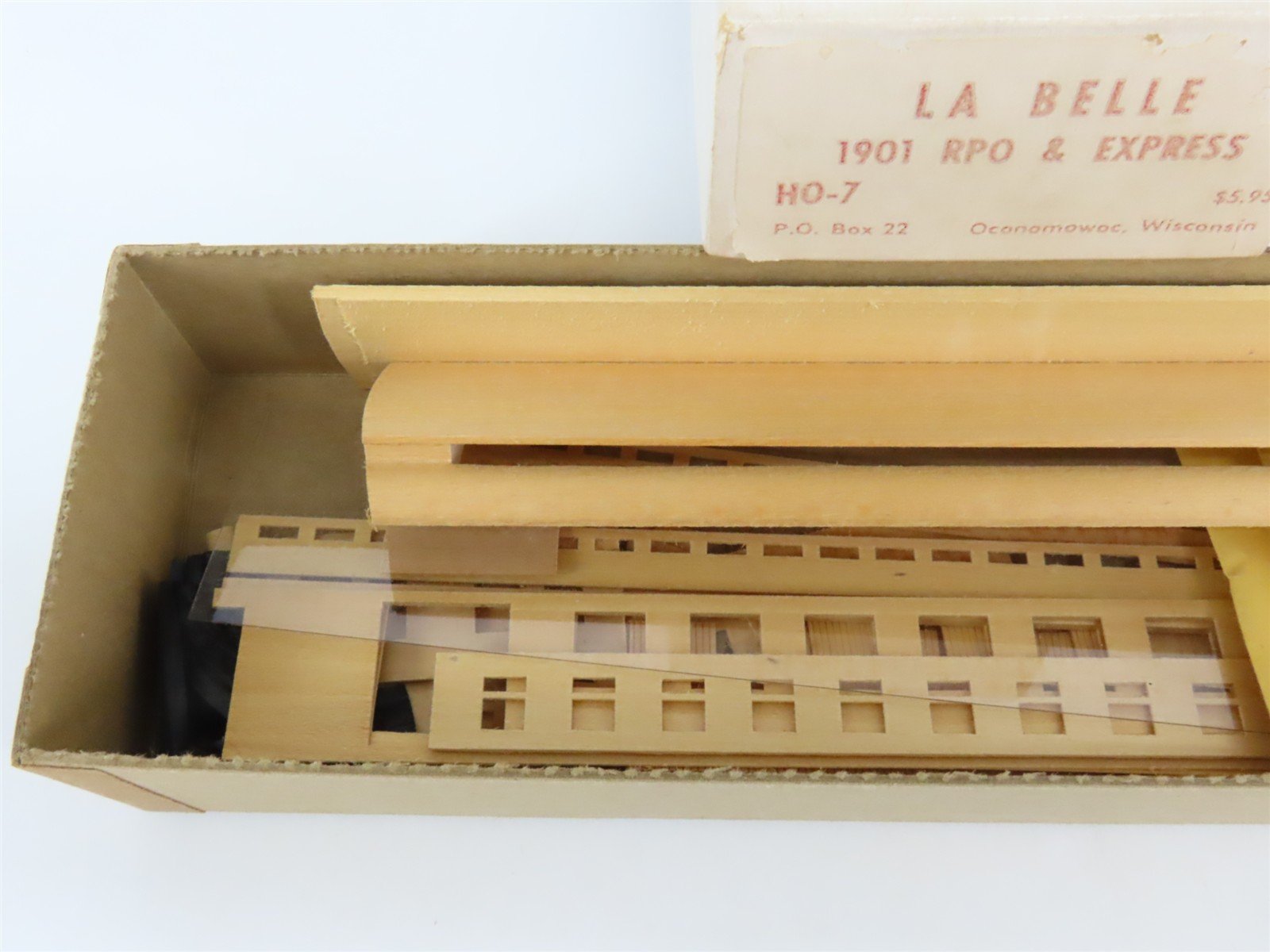 HO Scale LaBelle Craftsman Kit #HO-7 Undecorated 1901 RPO/Express Passenger Car