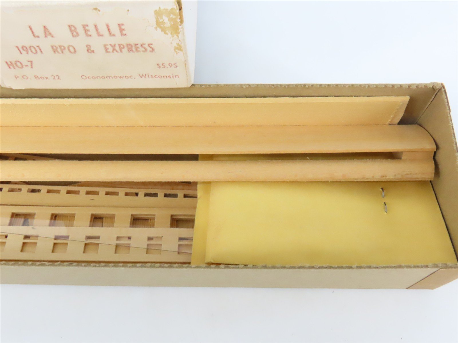 HO Scale LaBelle Craftsman Kit #HO-7 Undecorated 1901 RPO/Express Passenger Car