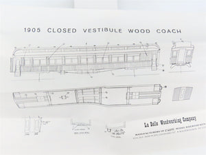 HO LaBelle Craftsman Kit #HO-1 Undecorated 1905 Closed Vestibule Coach Passenger
