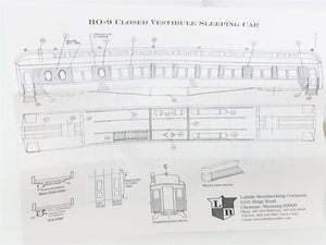HO Scale LaBelle Craftsman Kit #HO-9 Undecorated 1900 Sleeper Passenger Car