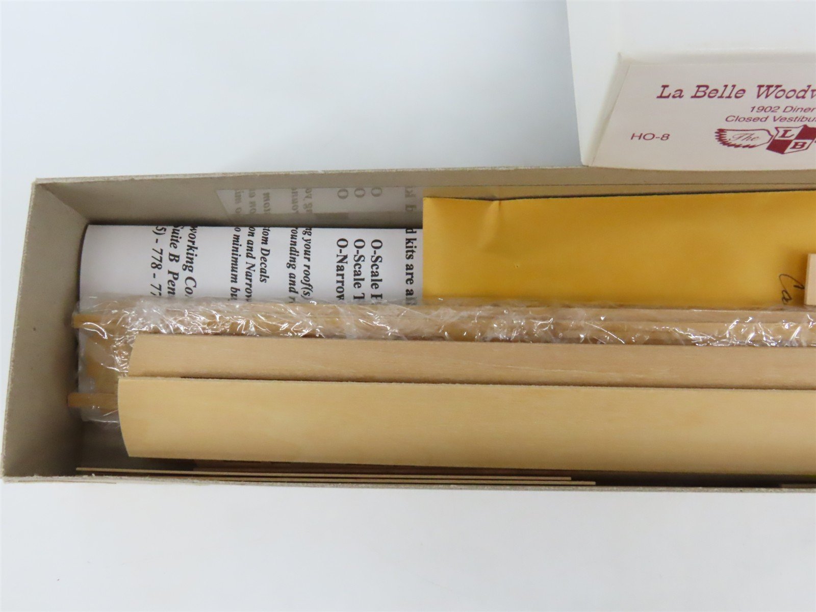 HO LaBelle Craftsman Kit #HO-8 Undecorated 1902 Closed Vestibule Diner Passenger