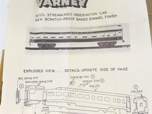 HO Scale Varney Kit #S-15 IC Illinois Central Shorty Observation Passenger Car