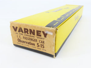 HO Scale Varney Kit #S-15 IC Illinois Central Shorty Observation Passenger Car