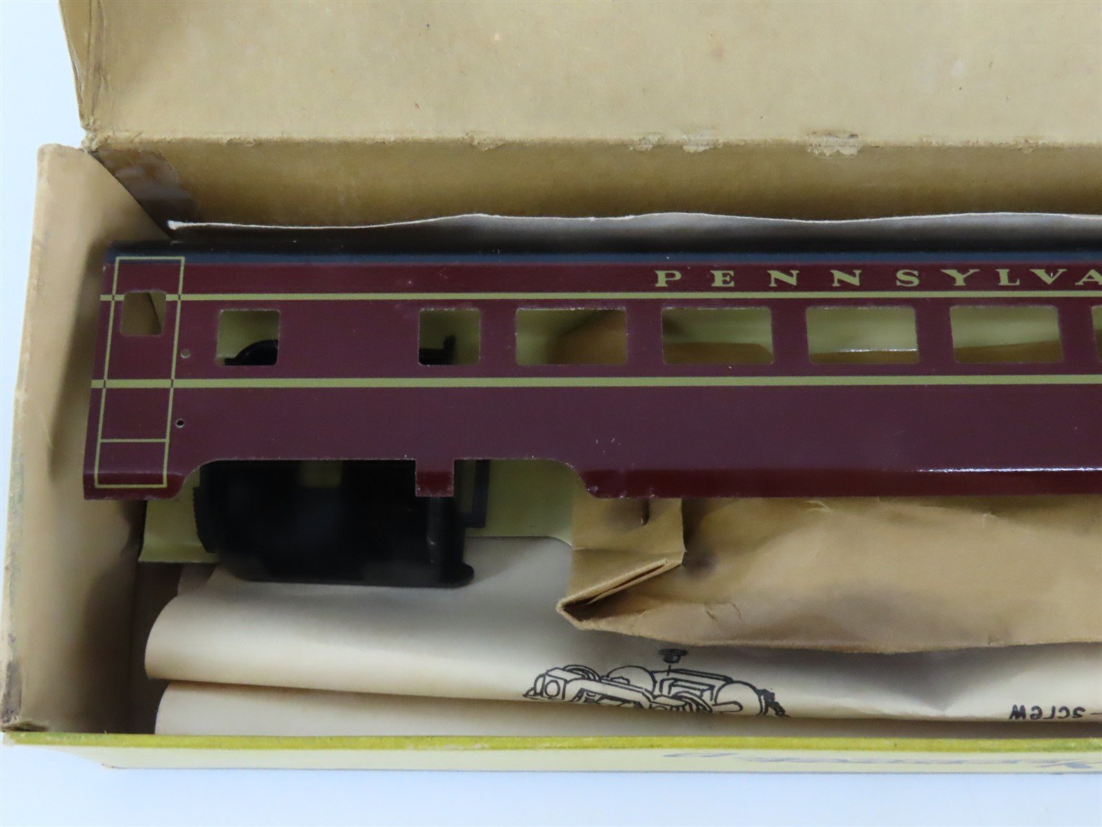 HO Scale Varney Kit #S-7 PRR Pennsylvania Shorty Combine Passenger Car