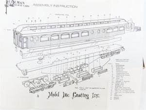 HO Scale Roundhouse Pullman Palace Kit P82 Undecorated Observation Passenger Car