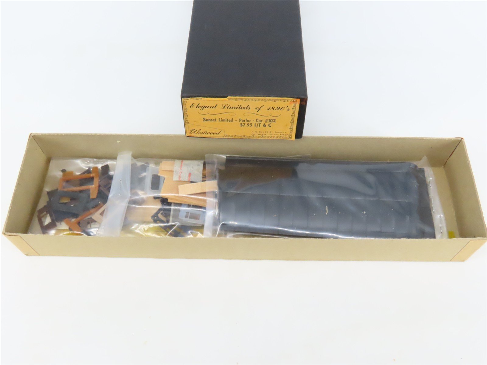 HO Scale Westwood Craftsman Kit #102 Undecorated Sunset Limited Diner Passenger