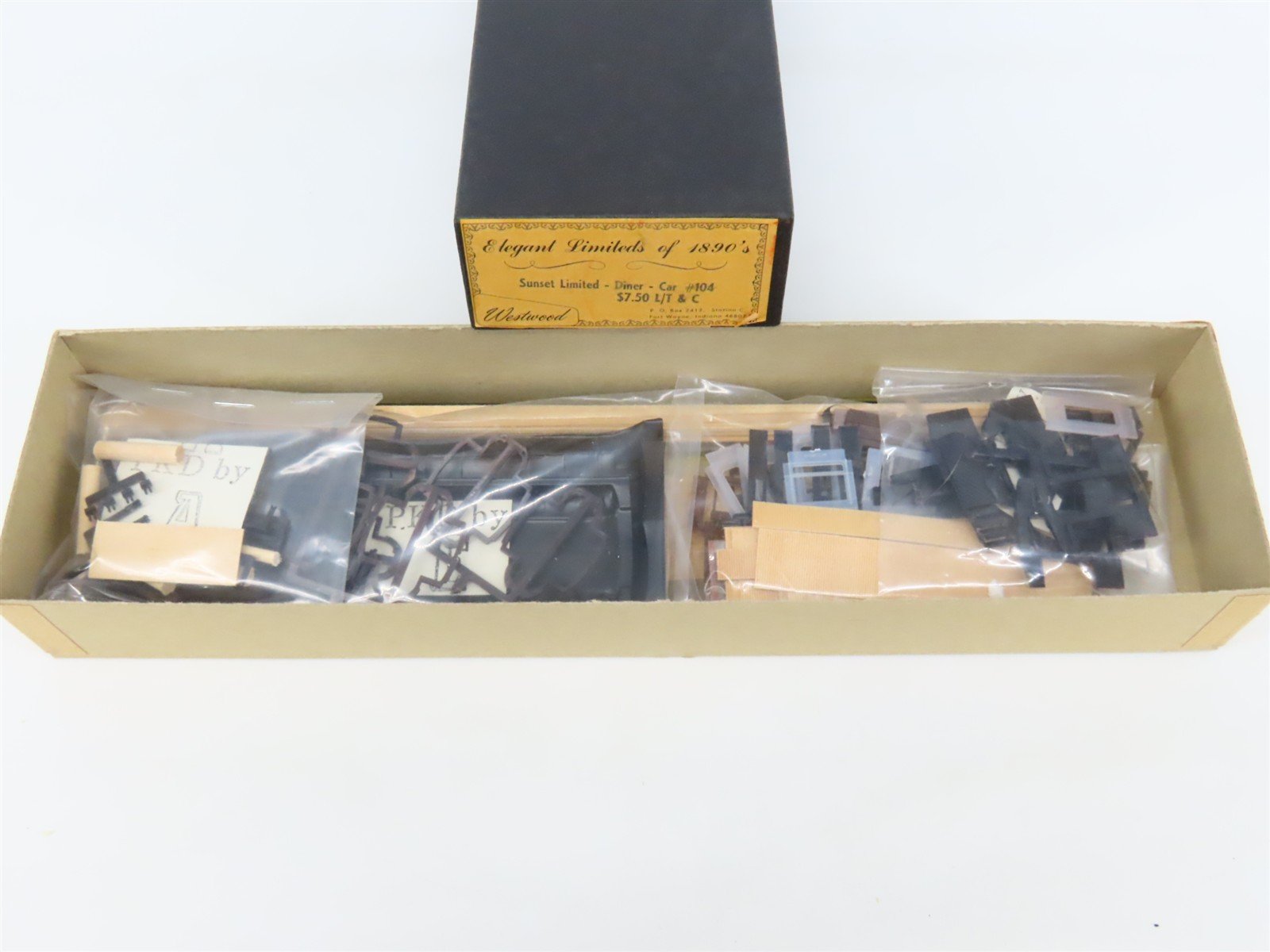 HO Scale Westwood Craftsman Kit #104 Undecorated Sunset Limited Diner Passenger