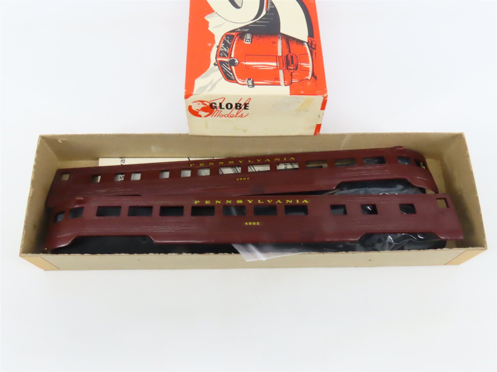 HO Scale Globe Models Kit PRR Pennsylvania Observation Passenger Car #4905