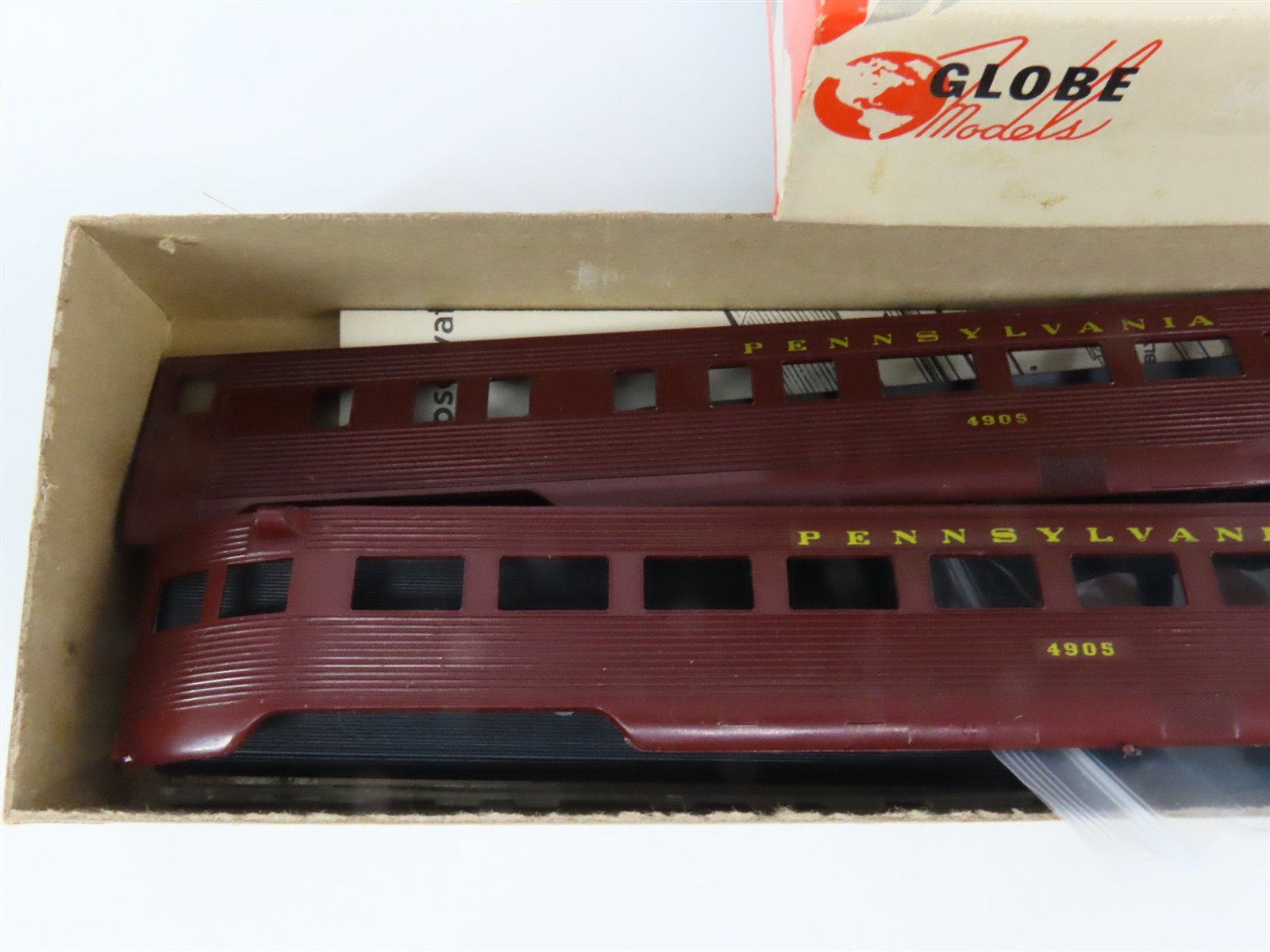 HO Scale Globe Models Kit PRR Pennsylvania Observation Passenger Car #4905