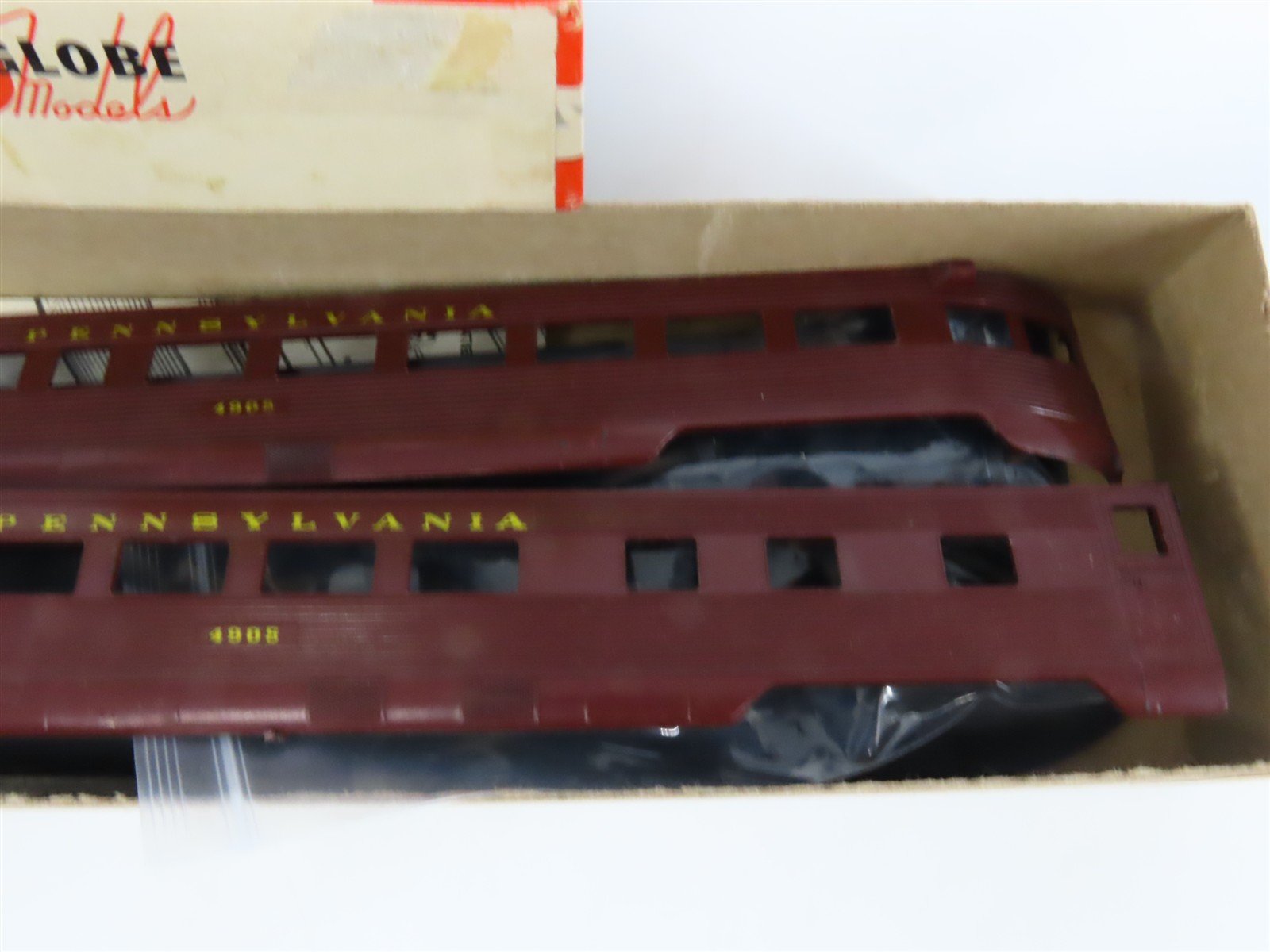 HO Scale Globe Models Kit PRR Pennsylvania Observation Passenger Car #4905