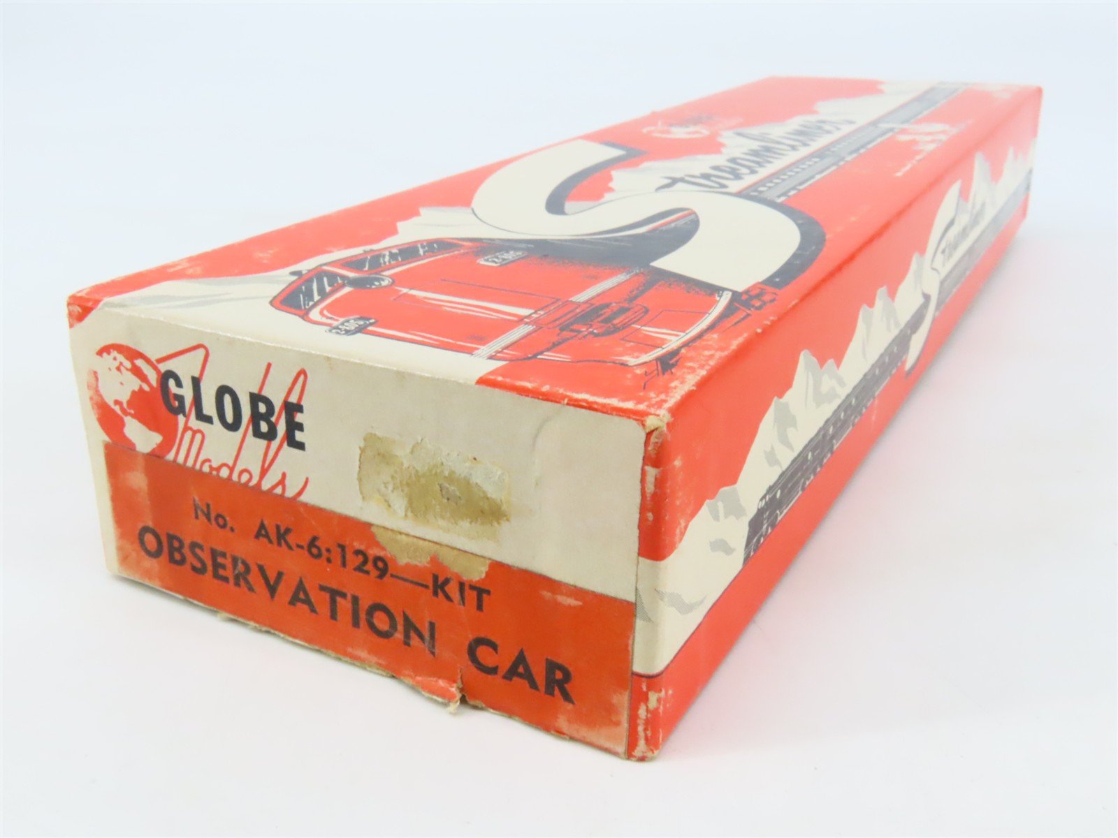 HO Scale Globe Models Kit #AK-6:129 Undecorated Observation Passenger Car
