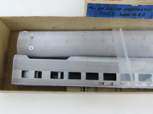 HO Scale Globe Models Kit #AK-33:198 ATSF Santa Fe Coach Passenger Car #3150