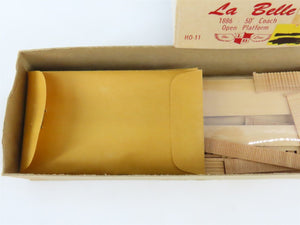 HO LaBelle Craftsman Kit #HO-11 Undecorated 50' Open Platform Coach Passenger