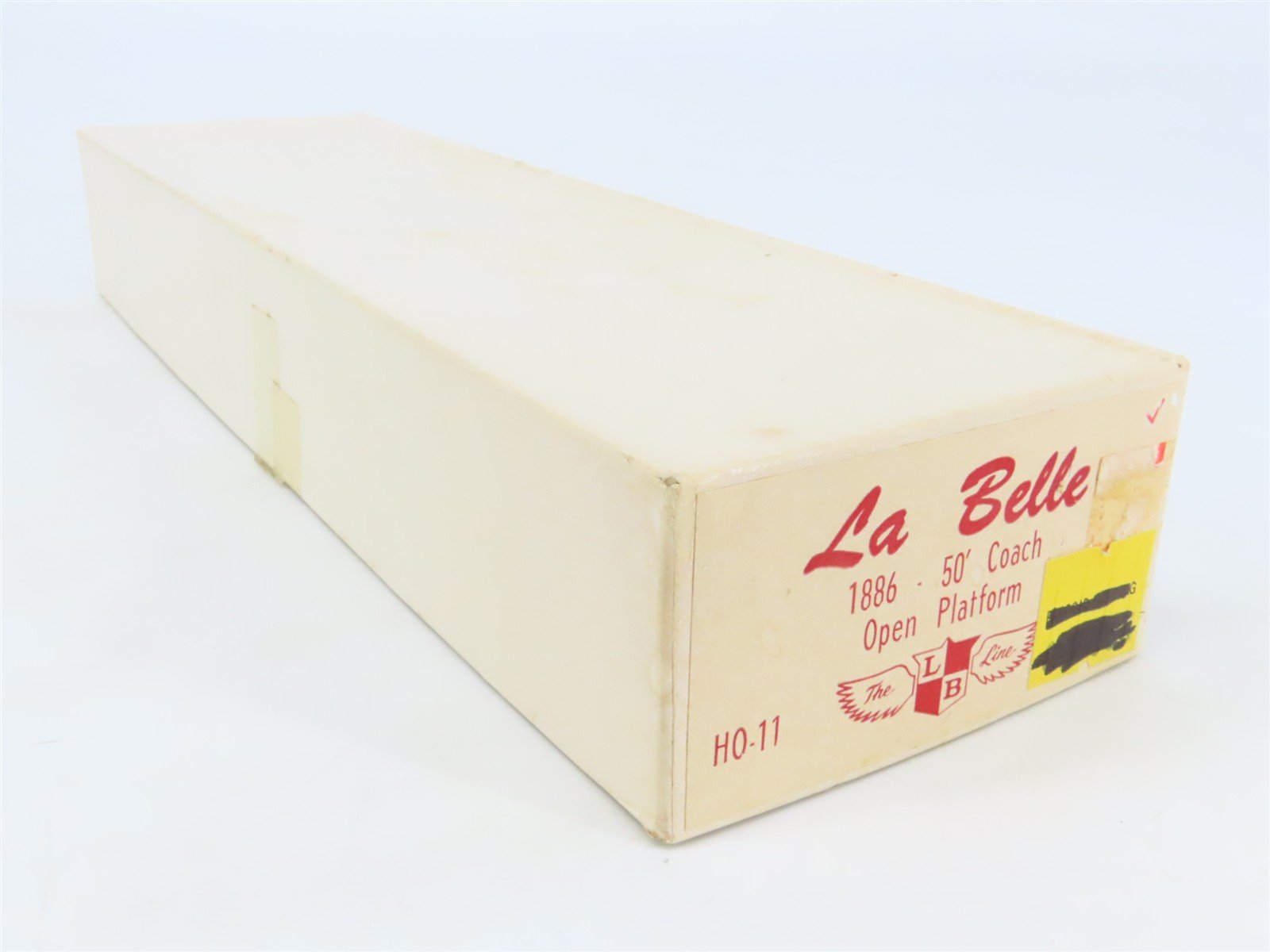 HO LaBelle Craftsman Kit #HO-11 Undecorated 50' Open Platform Coach Passenger