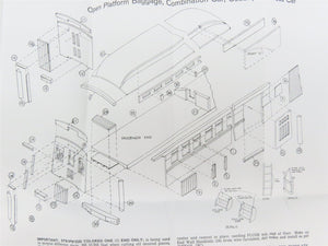 HO LaBelle Craftsman Kit #HO-11 Undecorated 50' Open Platform Coach Passenger