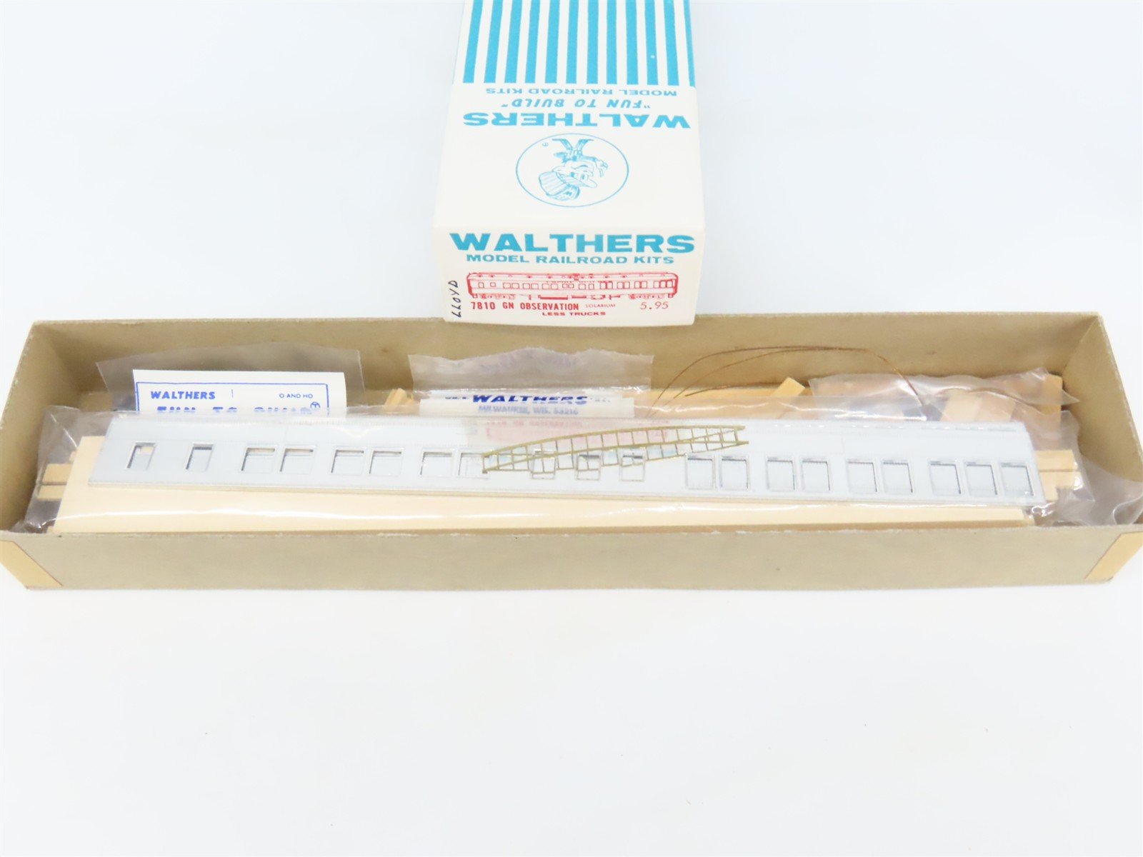 HO Walthers Kit #7810 Undecorated GN 