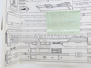 HO Scale Walthers Kit #7811 Undecorated 80' Pullman 8-Section Passenger Car