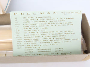 HO Scale Walthers Kit #7811 Undecorated 80' Pullman 8-Section Passenger Car